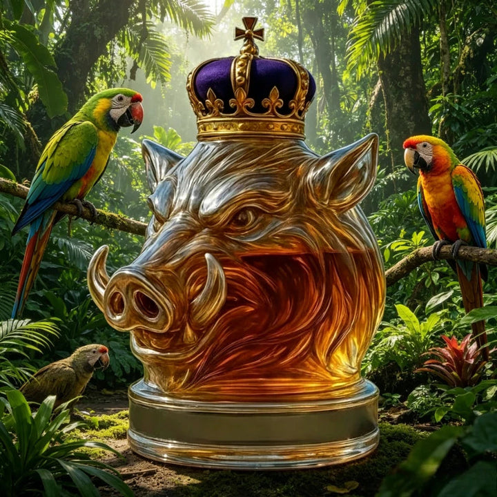 Decantador de Whisky em Design de Cabeça de Porco