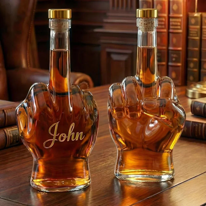 Decanter de Whisky Exclusivo 'Dedo do Meio'