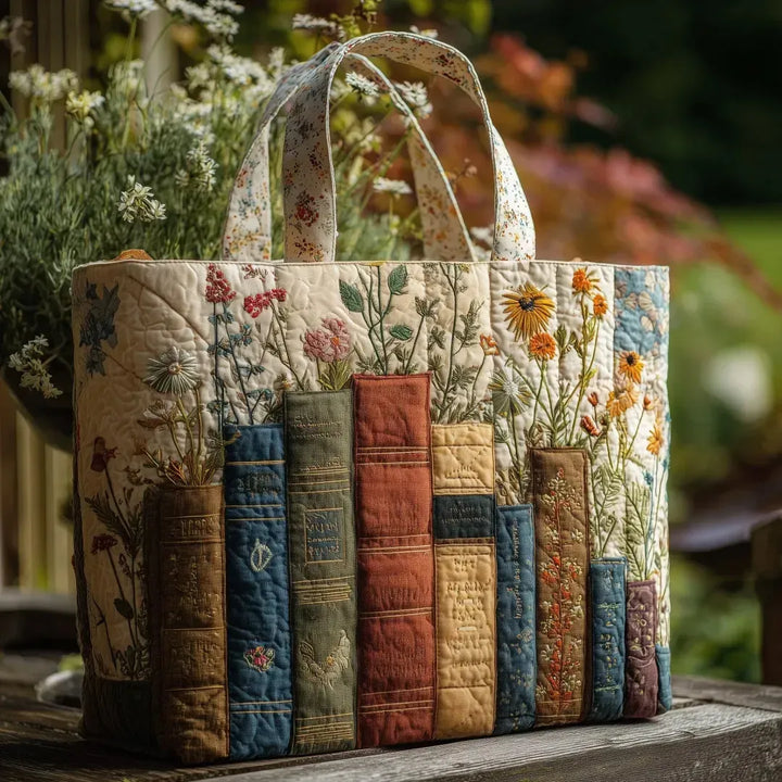 Conjunto de Bolsas em Tecido Floral