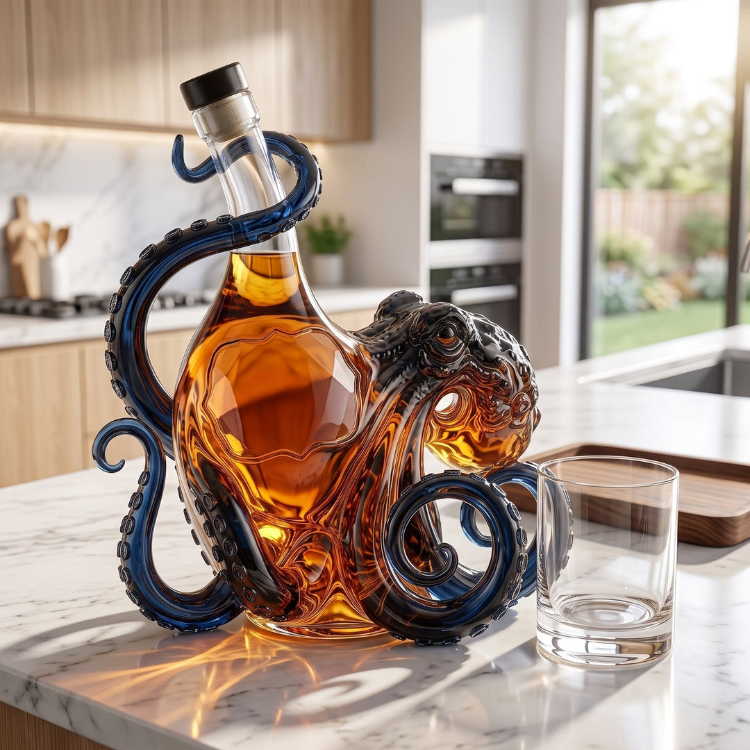 "Decantador de Whisky Kraken" can be rewritten as "Decantador de Whisky Kraken - Elegancia en Cada Sorbo".