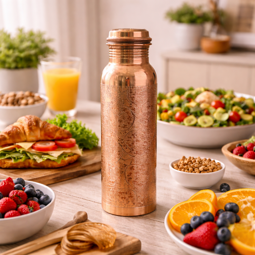 Ana Zagreb 32oz Garrafa de Água em Cobre Personalizada