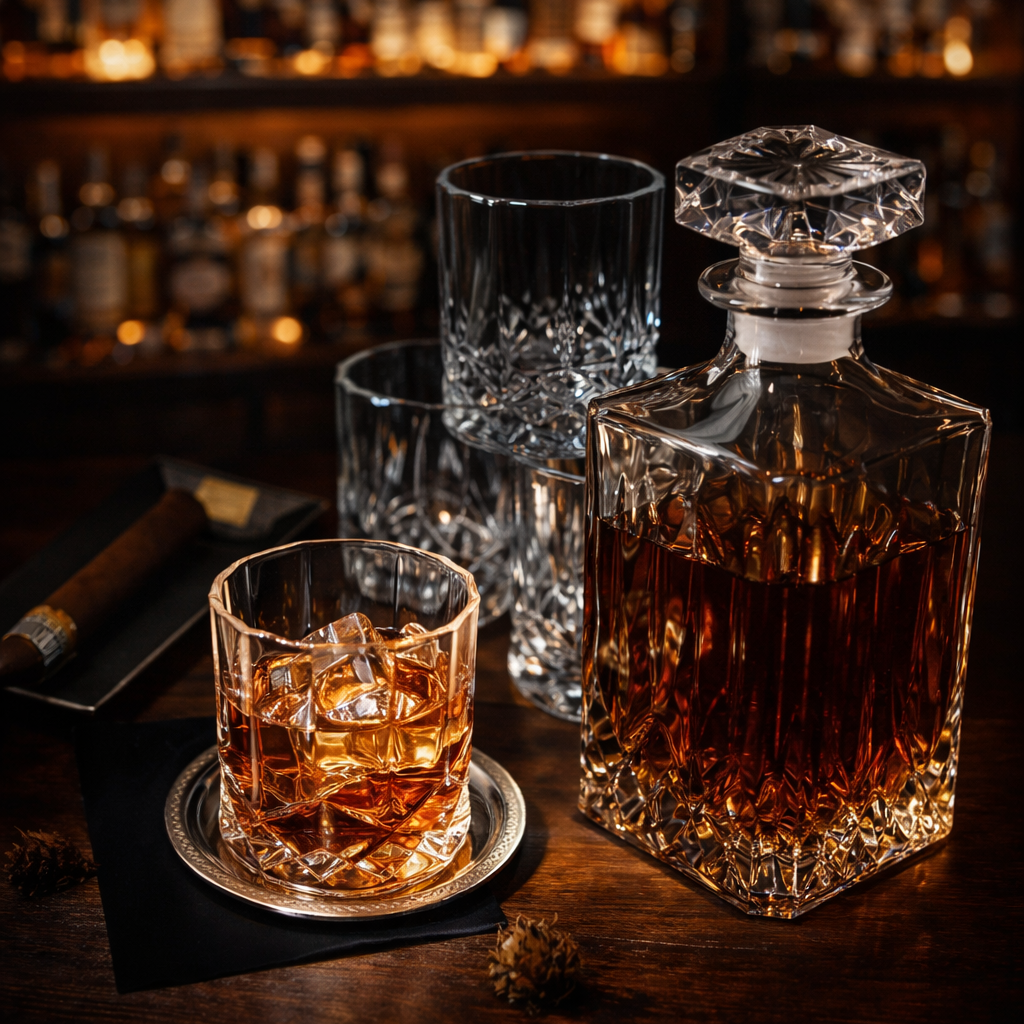 Conjunto de Whisky - Garrafa e Copos