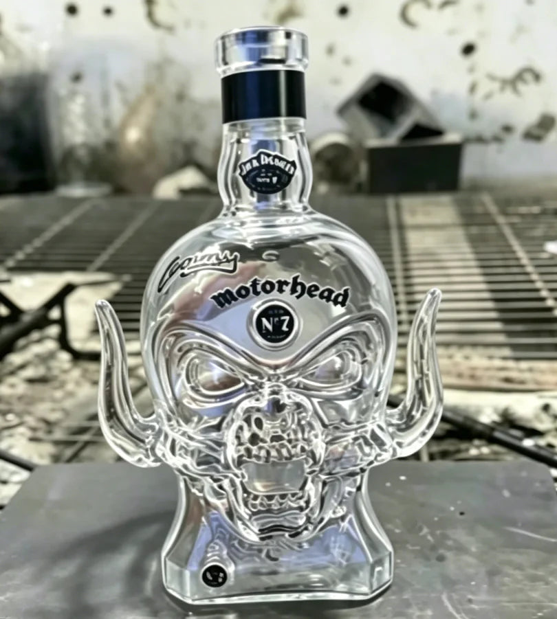 Decantador de Whisky Caveira com Antlers