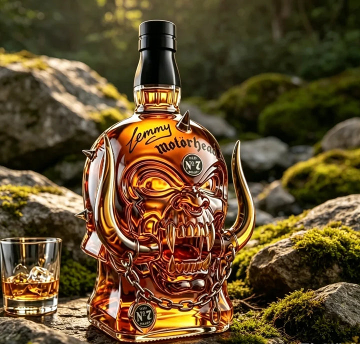 Decantador de Whisky Caveira com Antlers