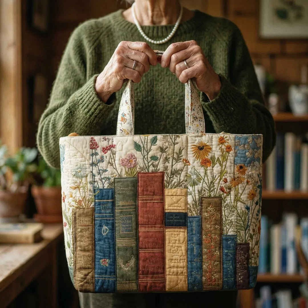 Conjunto de Bolsas em Tecido Floral