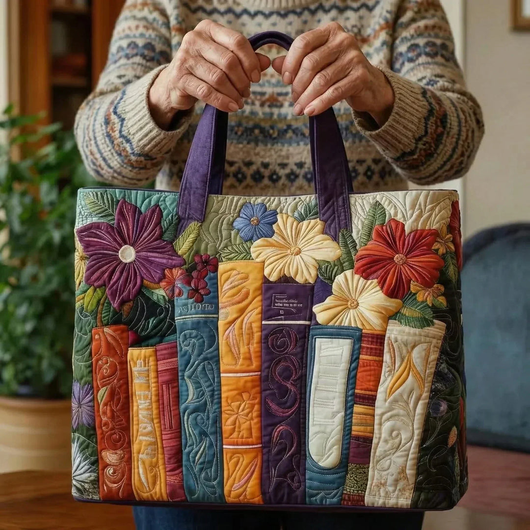 Bolsa de Lona Estampada - Ideal para Apaixonados por Livros