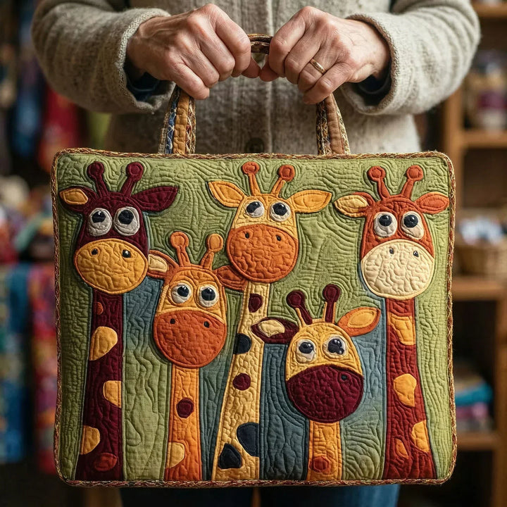Girafa Estampada - Saco de Tecido