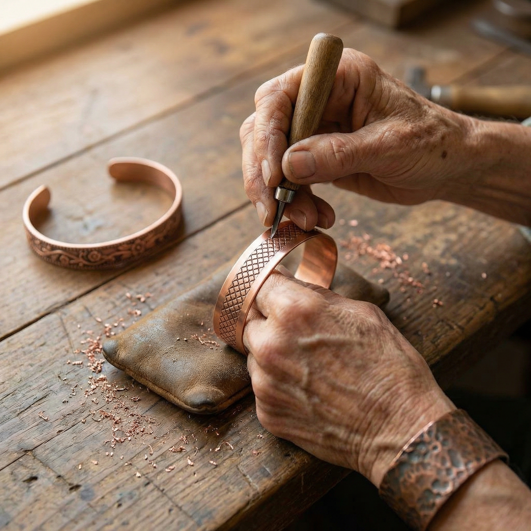 Conjunto de Joias Ana Zagreb Forge em Cobre