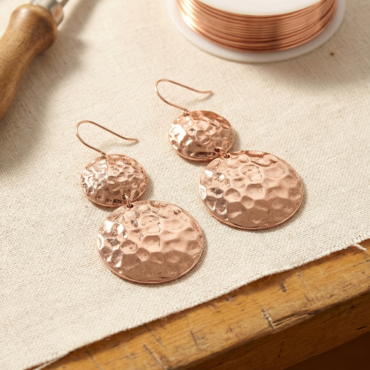 Ana Zagreb Copper Earrings by Suncostaj