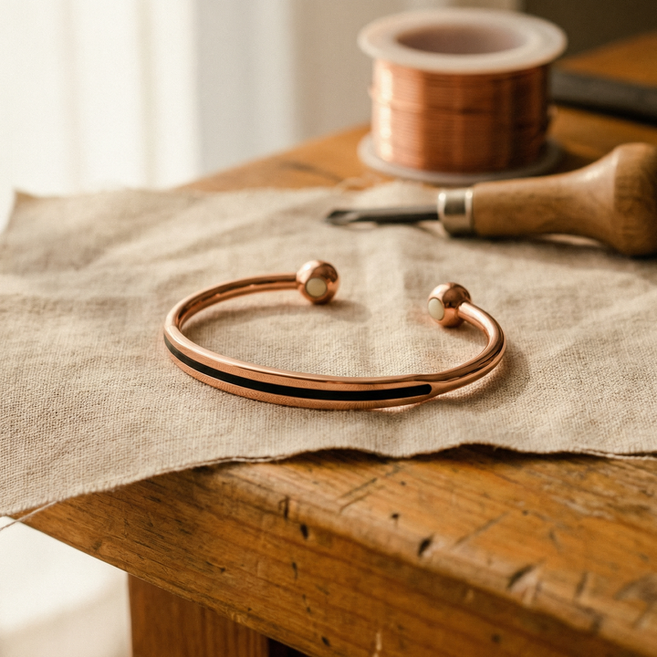 Ana Zagreb Pulseira de Cobre Rosa Ruda