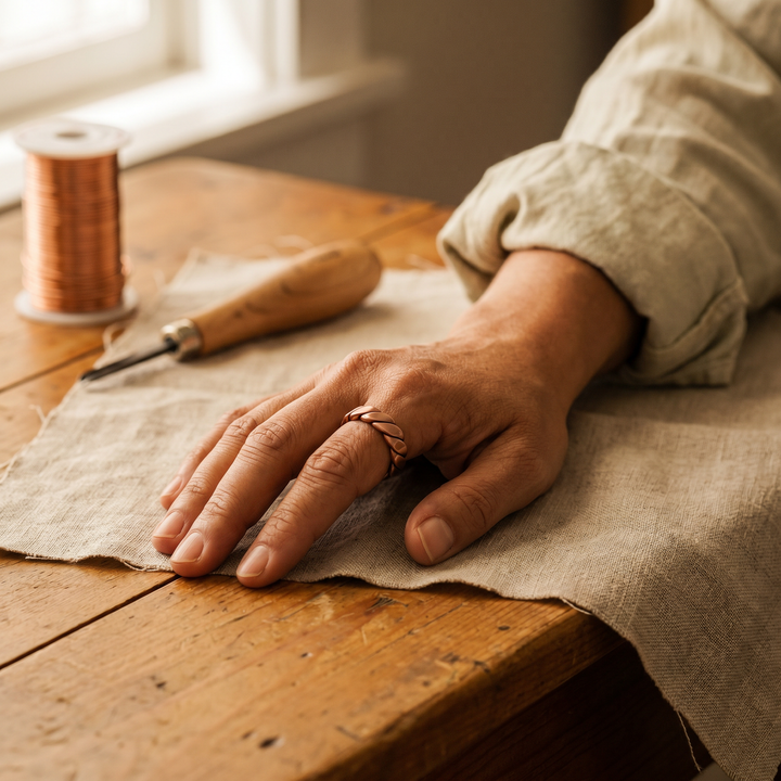 Ana Zagreb Knap Copper Ring