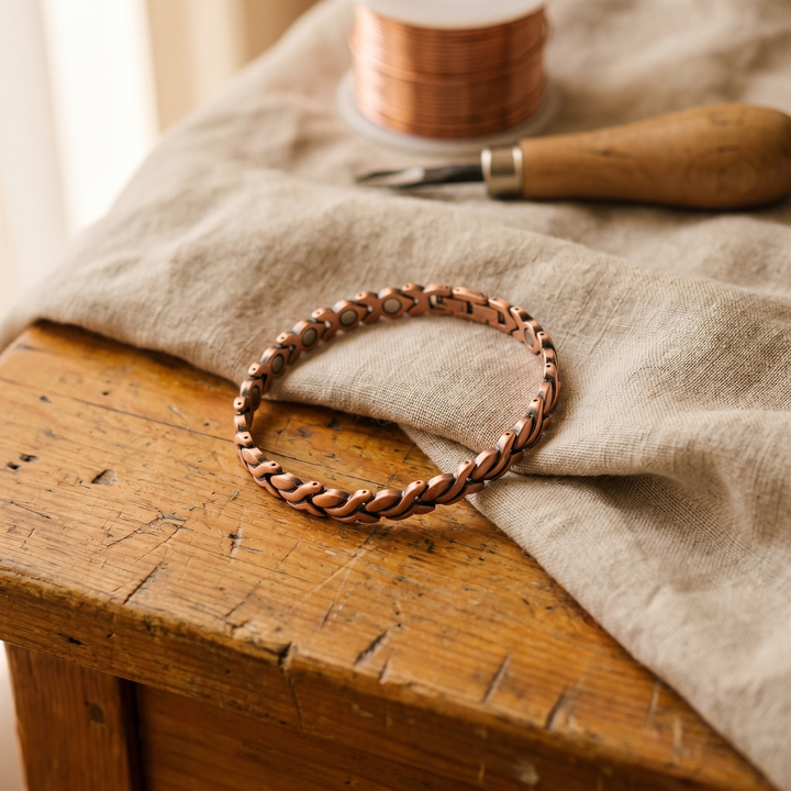 Ana Zagreb Pulseira de Cobre para o Tornozelo