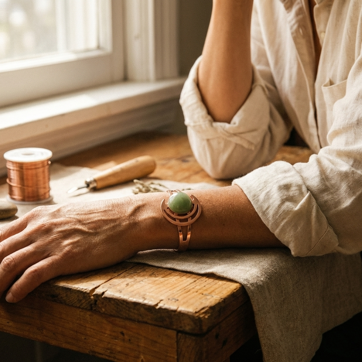 Pulseira Ana Zagreb Sphere em Cobre Verde