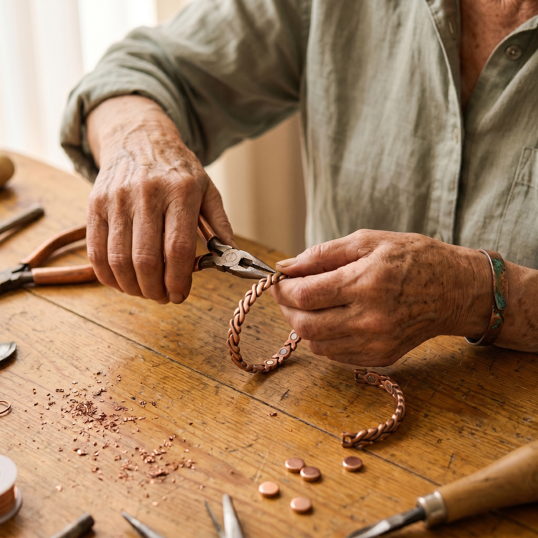 Ana Zagreb Pulseira de Cobre para o Tornozelo