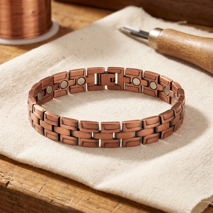 Ana Zagreb Pulseira Masculina de Cobre Gorse