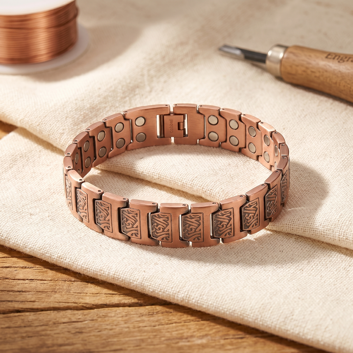 Ana Zagreb Glen Pulseira Masculina em Cobre