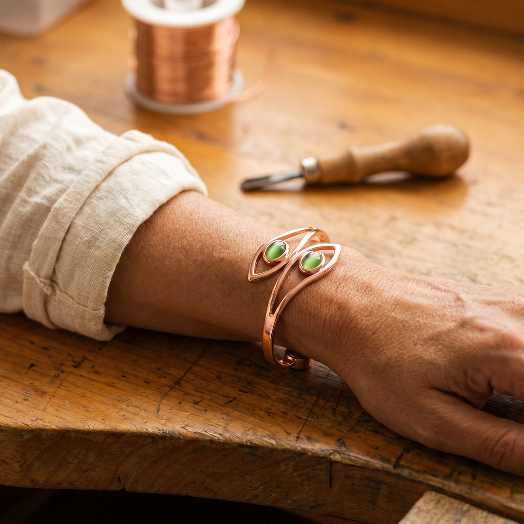 Ana Zagreb Pulseira de Cobre com Opala