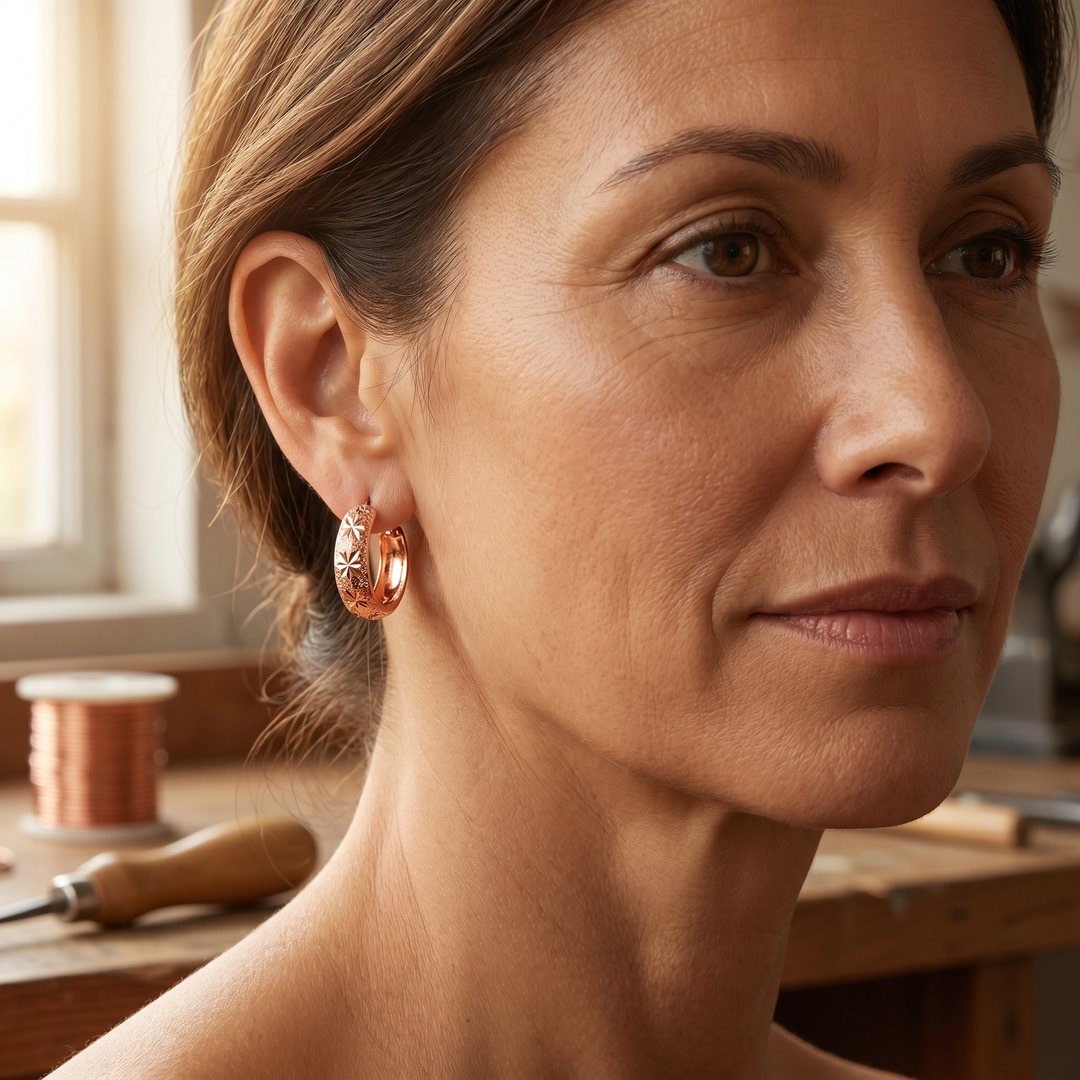 Ana Zagreb Rosa Copper Earrings